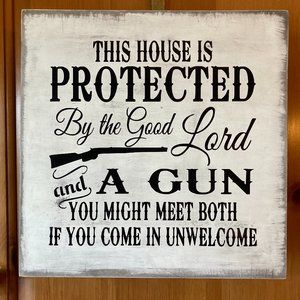 Hand Crafted Wooden Sign